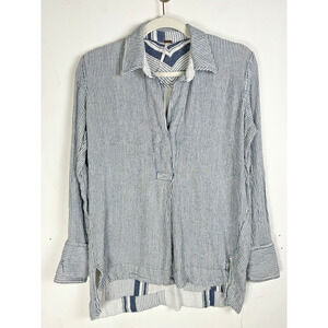 Free People Super Soft Striped Preppy Academia Coastal Beachy Bohemian Top